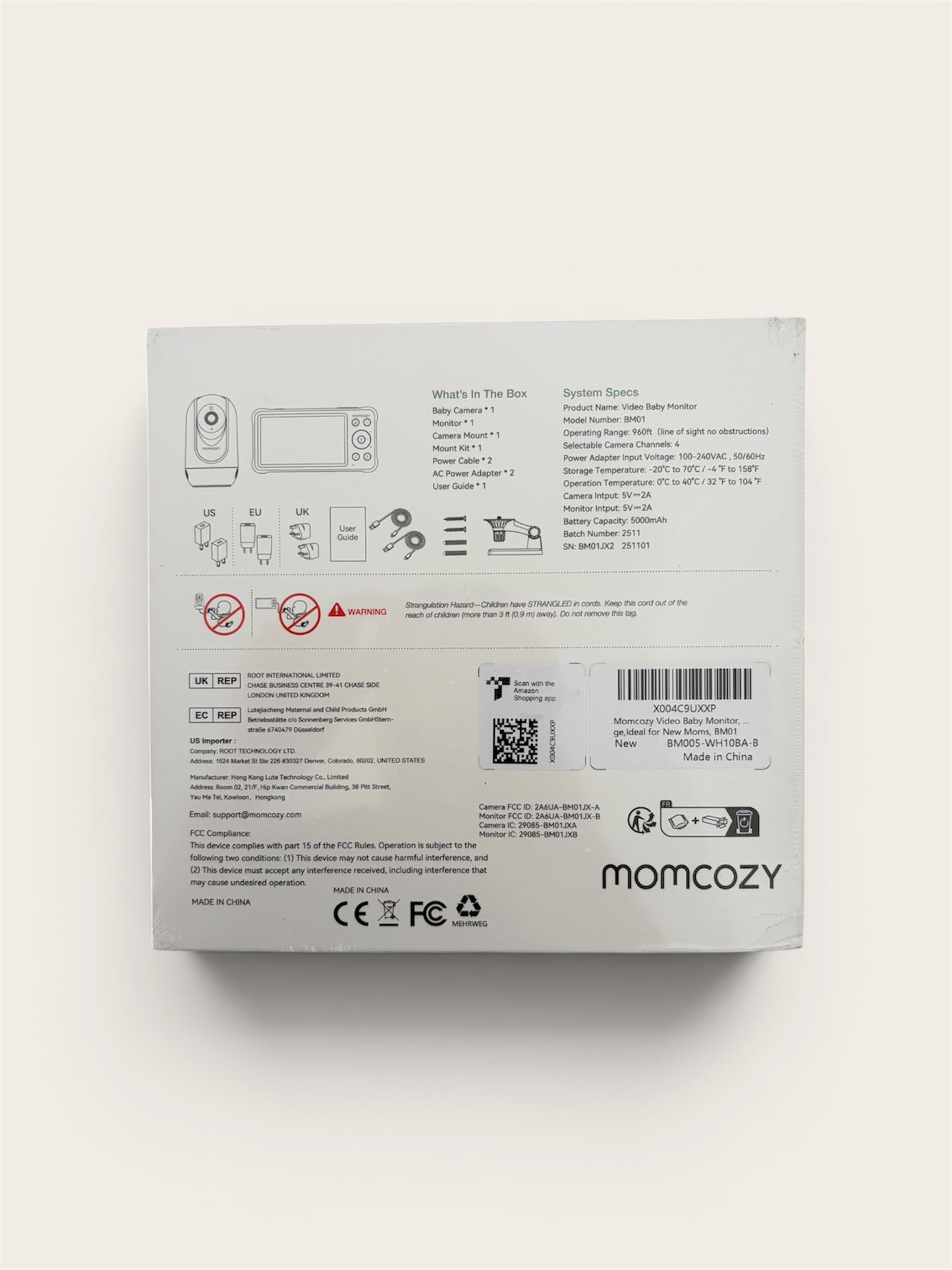 Momcozy Baby Monitor (Brand New)